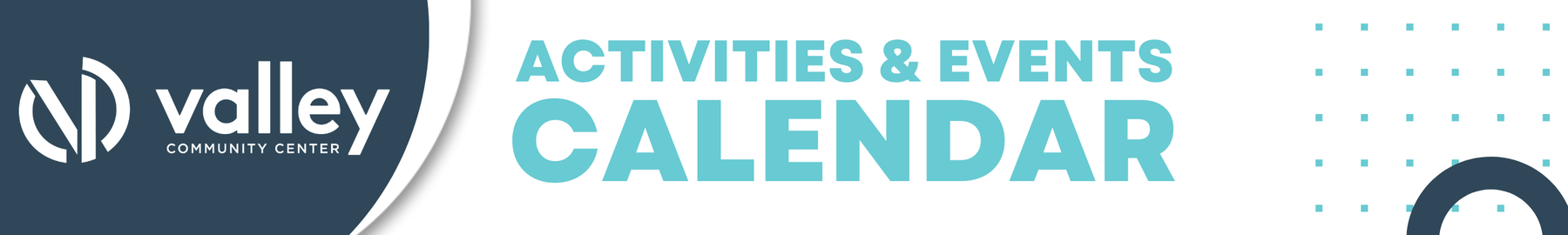 Activities and events banner