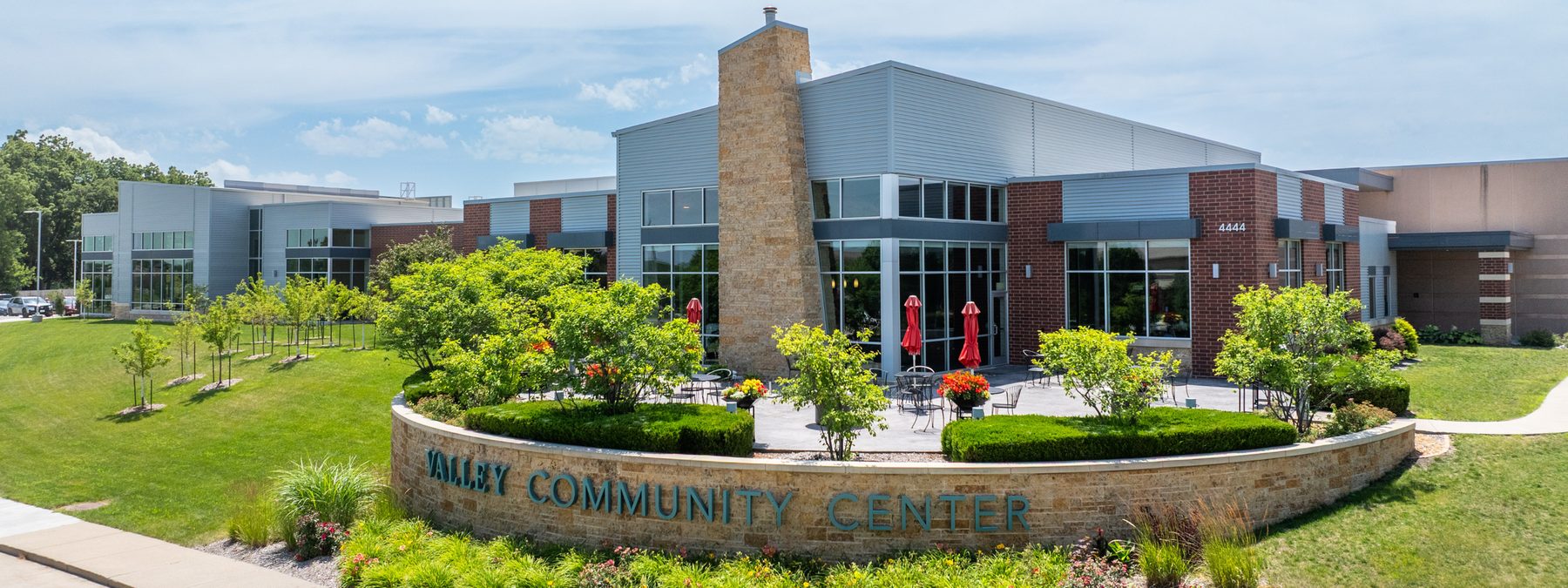 The Valley Community Center on a summer afternoon